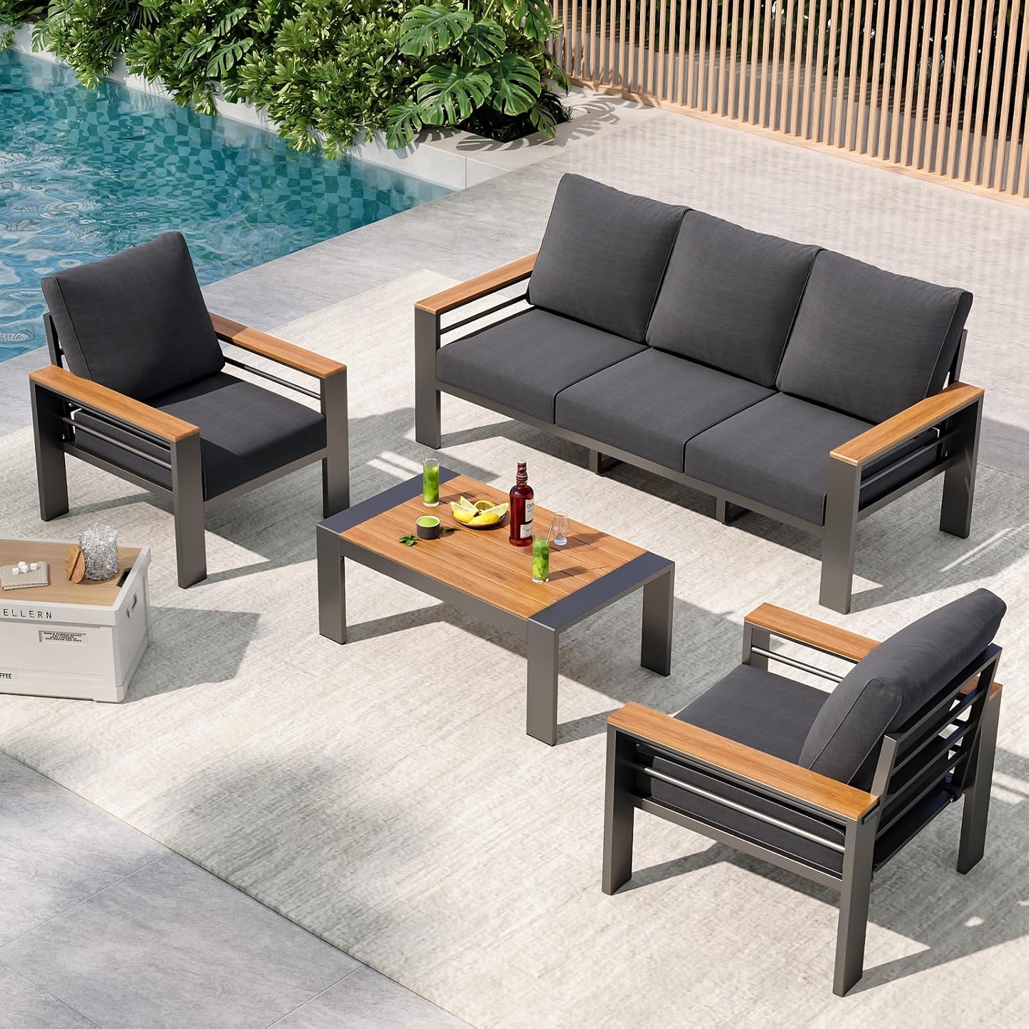 Outdoor Furniture Ideas - Set di Mobili da Giardino, Arredamento
