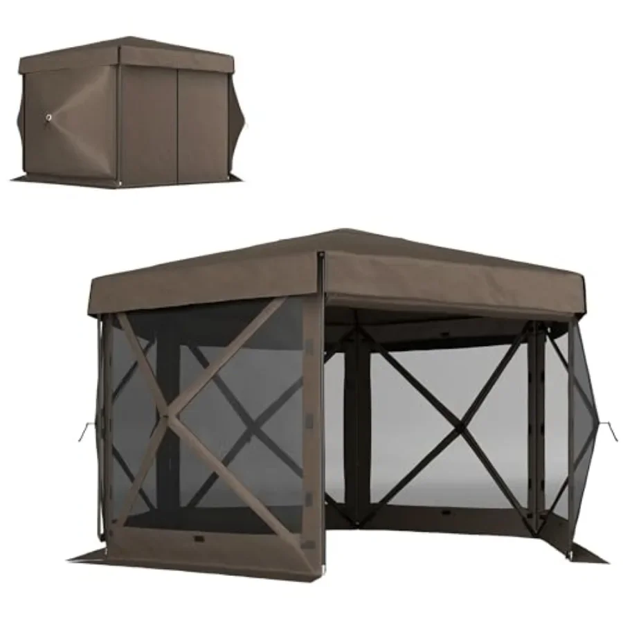 Gazebo Pop Up - Gazebo esagonale pieghevole 12' x 12'