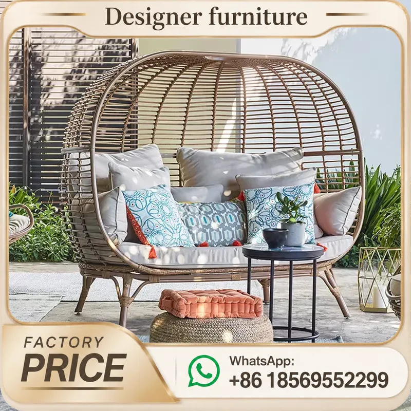 Outdoor Furniture Bali Style - Lettino da Esterno in Polyrattan Resistente