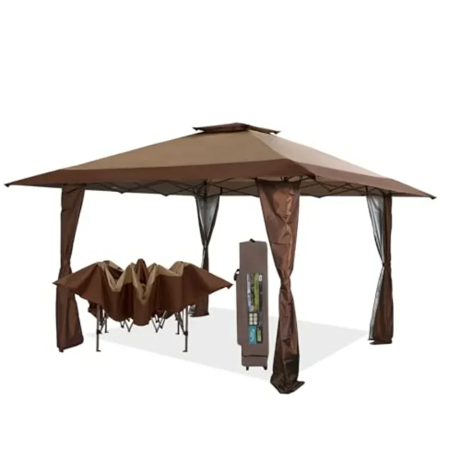 Gazebo Pop Up - Gazebo Parasole Anti-UV 13'x13' con Kit