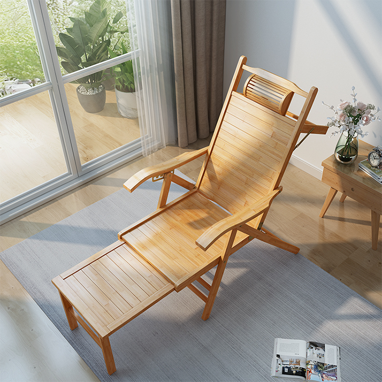 Outdoor Furniture Lounge - Poltrona lounge pieghevole in bambù dal