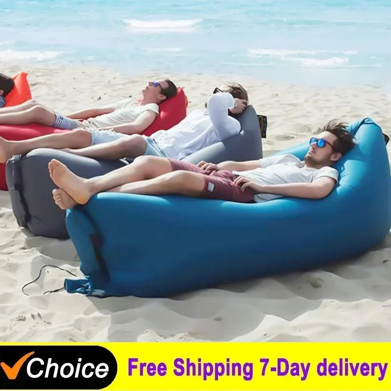 Outdoor Furniture Lounge - Divano Gonfiabile Portatile da Esterno, Poltrona