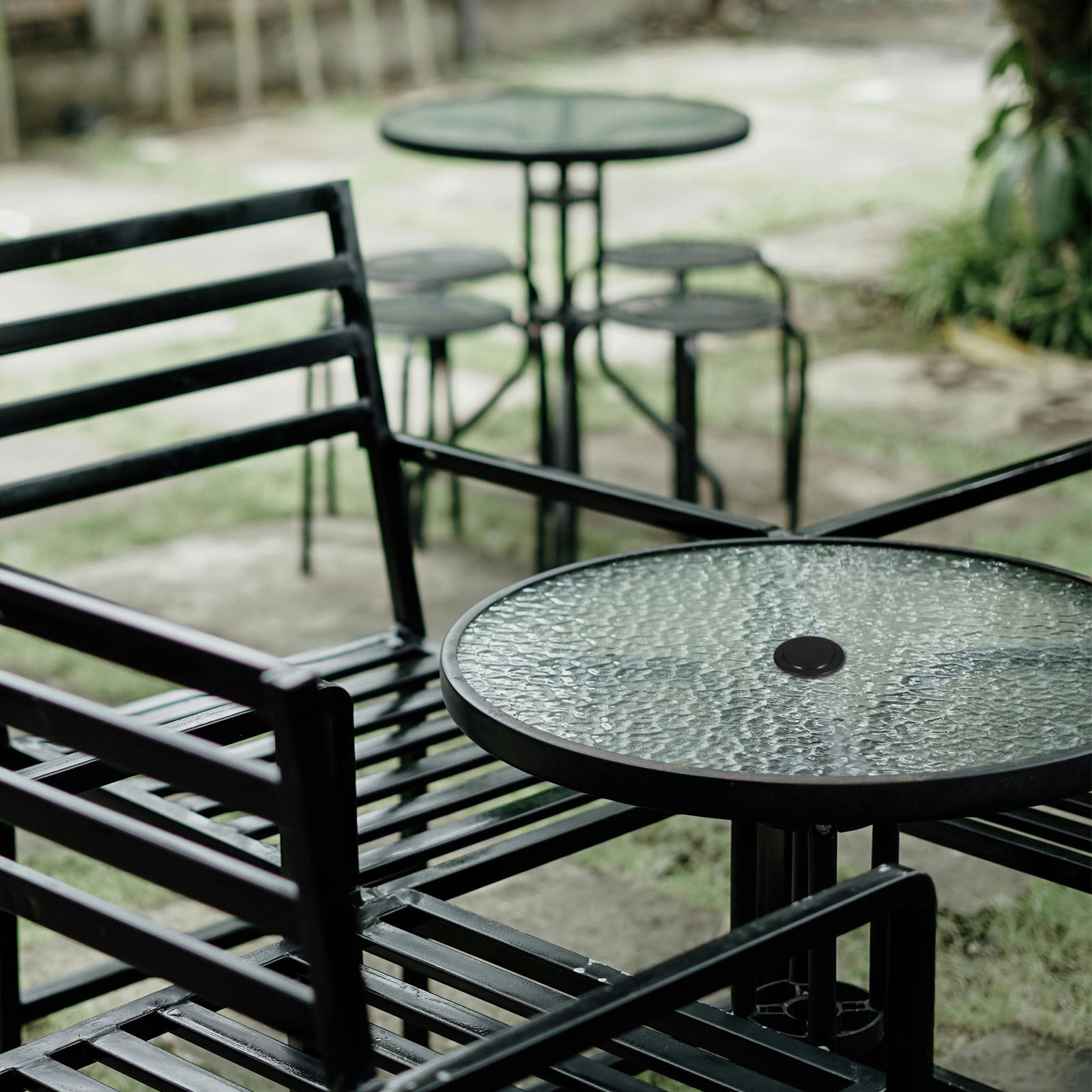 2 Pezzi Anelli Neri per Foro O - Outdoor Furniture With Umbrella recensione e prezzo