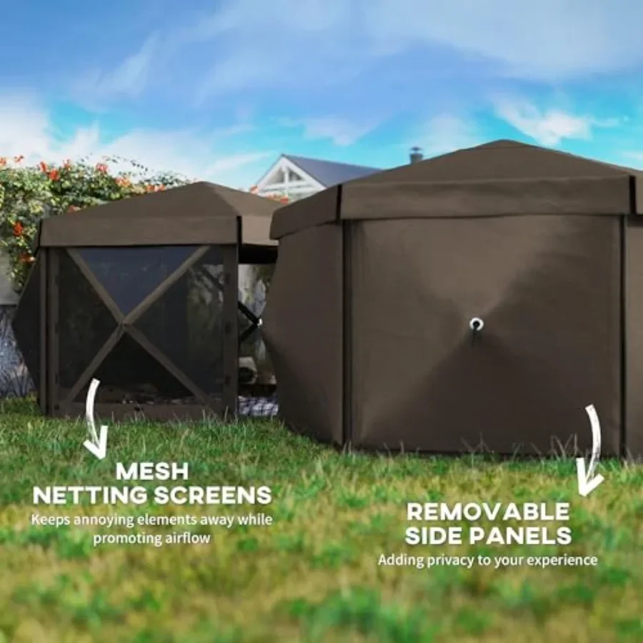 Gazebo esagonale pieghevole 12 - Gazebo Pop Up recensione e prezzo