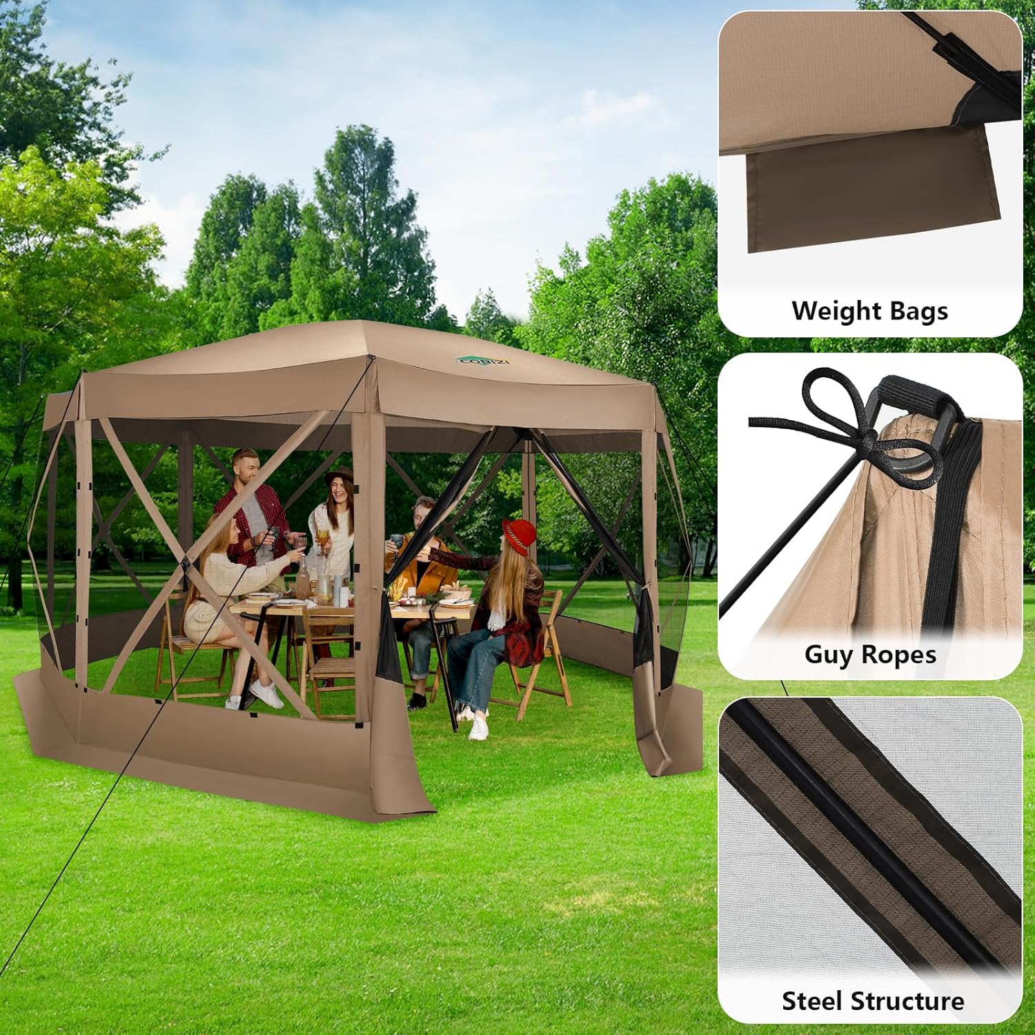 Gazebo Pop-Up 15x15 con Zanzar - Gazebo Pop Up recensione e prezzo