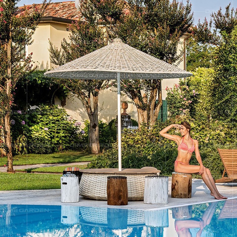 Ombrelloni Moderni in Rattan p - Outdoor Furniture Ideas recensione e prezzo