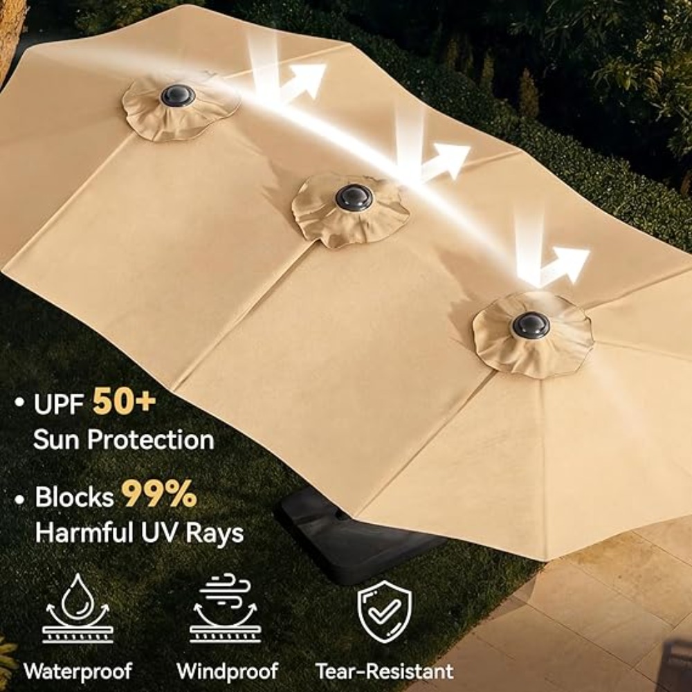 Ombrellone da Patio da 4,5 m c - Outdoor Furniture With Umbrella recensione e prezzo