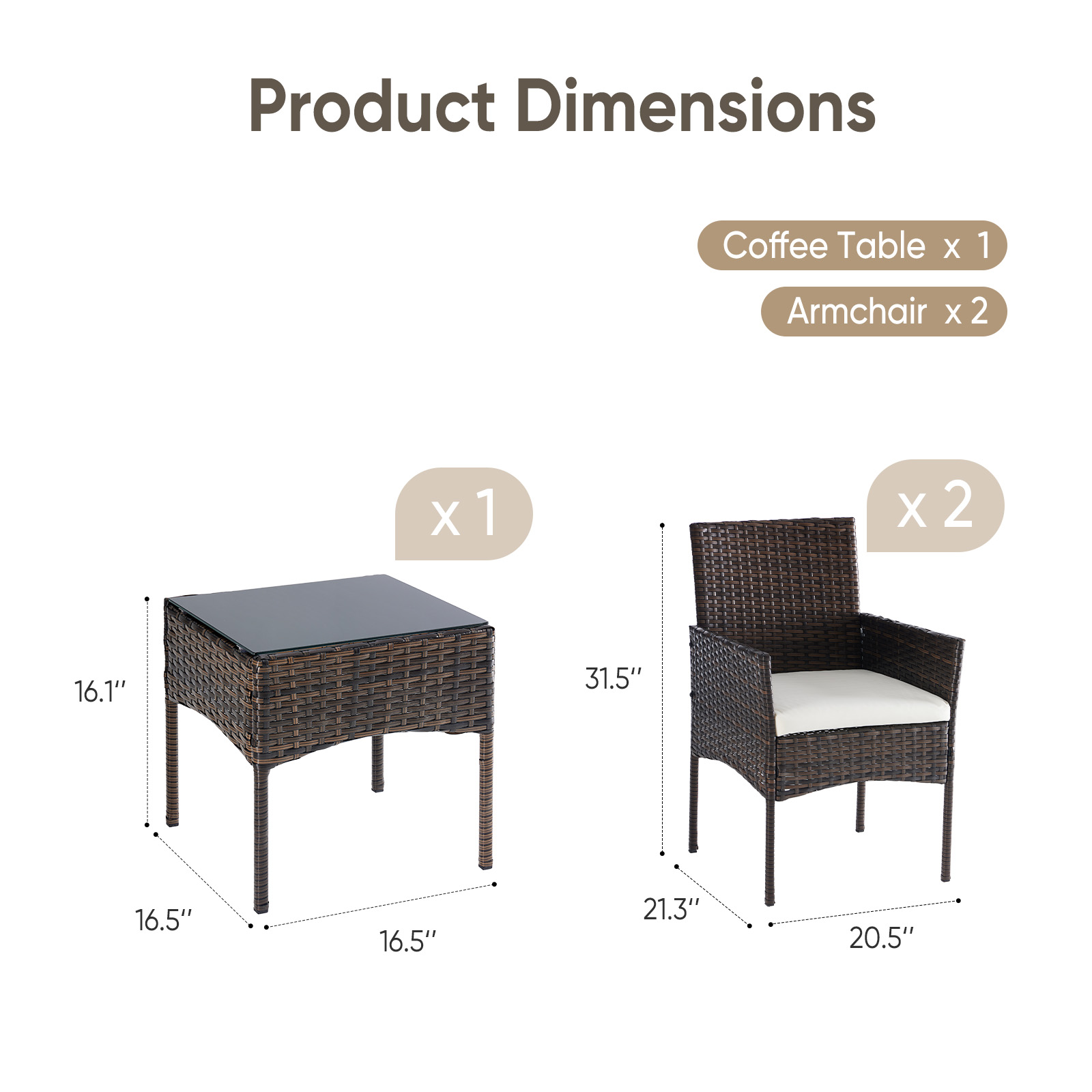 Set di Mobili da Giardino JHK  - Outdoor Furniture Ideas recensione e prezzo