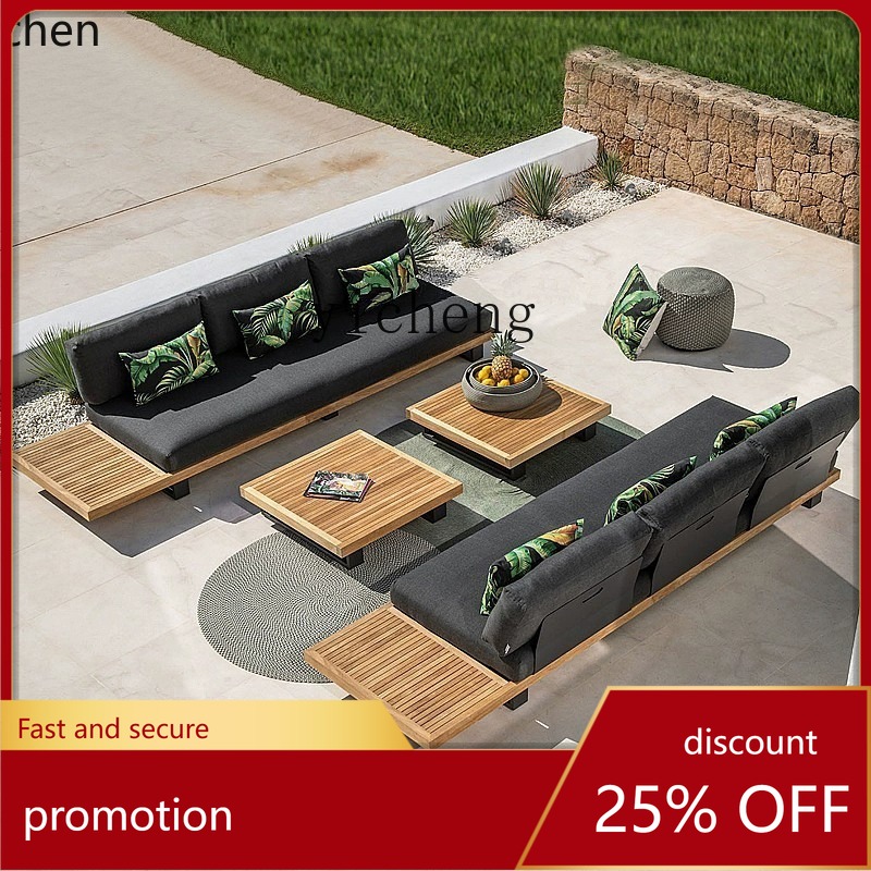 Divano da esterno HYS in teak, - Outdoor Furniture Hotel recensione e prezzo