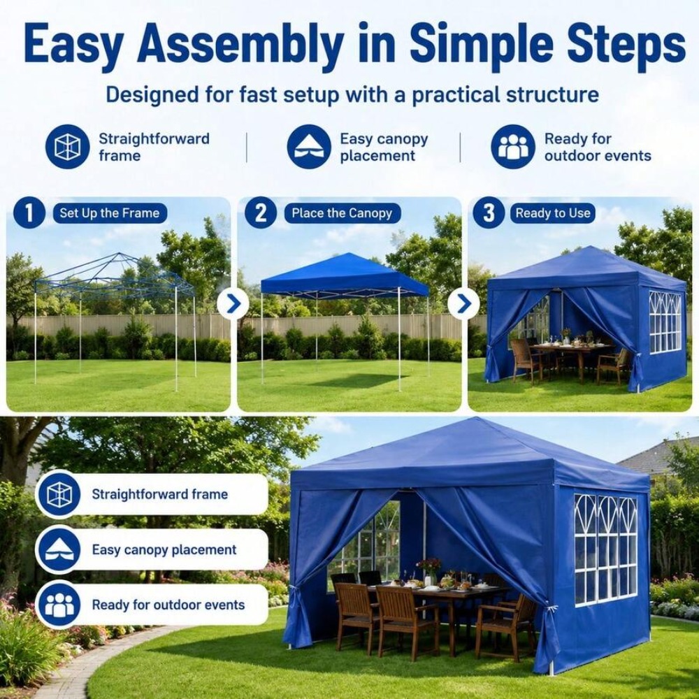 Gazebo Pop-up 10x10 con Pareti - Gazebo Pop Up recensione e prezzo